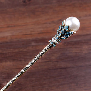 Vintage Simulated Pearl Hair Sticks