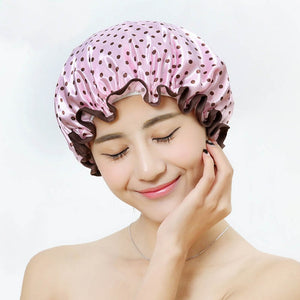 Waterproof Bath Hat Double Layer Cover