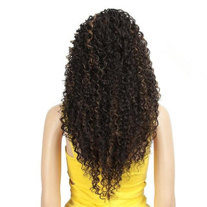 Synthetic Lace Front Black Wig