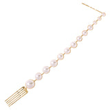 Personality Long Tassel Pearl Hair Clip