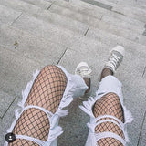 Women Pantyhose Mesh Fishnet Nylon Tights