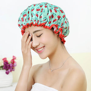 Waterproof Bath Hat Double Layer Cover