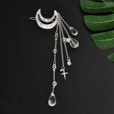 Elegant Women Lady Moon Rhinestone