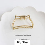 Claw Geometric Imitation Pearl Hairpin