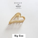 Claw Geometric Imitation Pearl Hairpin
