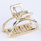 Claw Geometric Imitation Pearl Hairpin