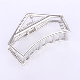 Claw Geometric Imitation Pearl Hairpin