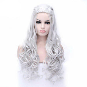 Curly Wigs Cosplay Synthetic Blonde Braided